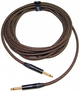 GI28-XX Straight to Straight 20 AWG Oxygen Free Nylon Overbraided Instrument Cable with Gold Connectors