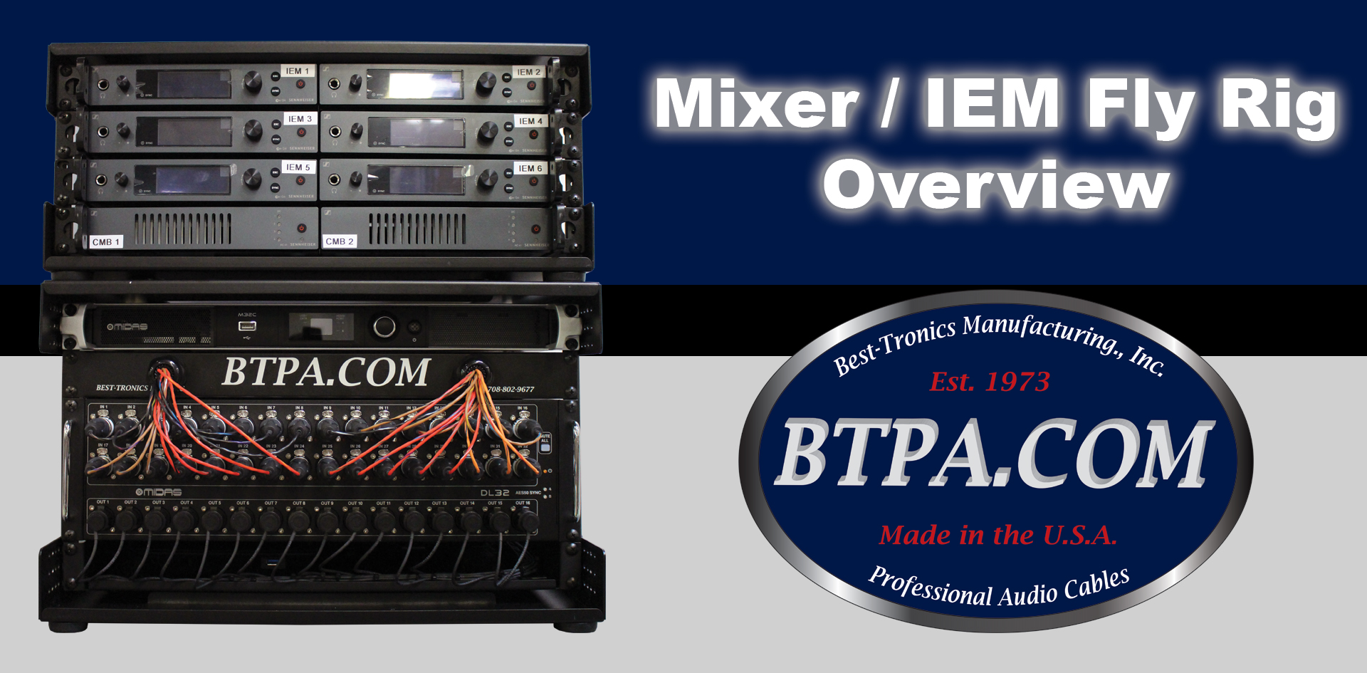 BTPA Mixer / IEM Fly Rack Build