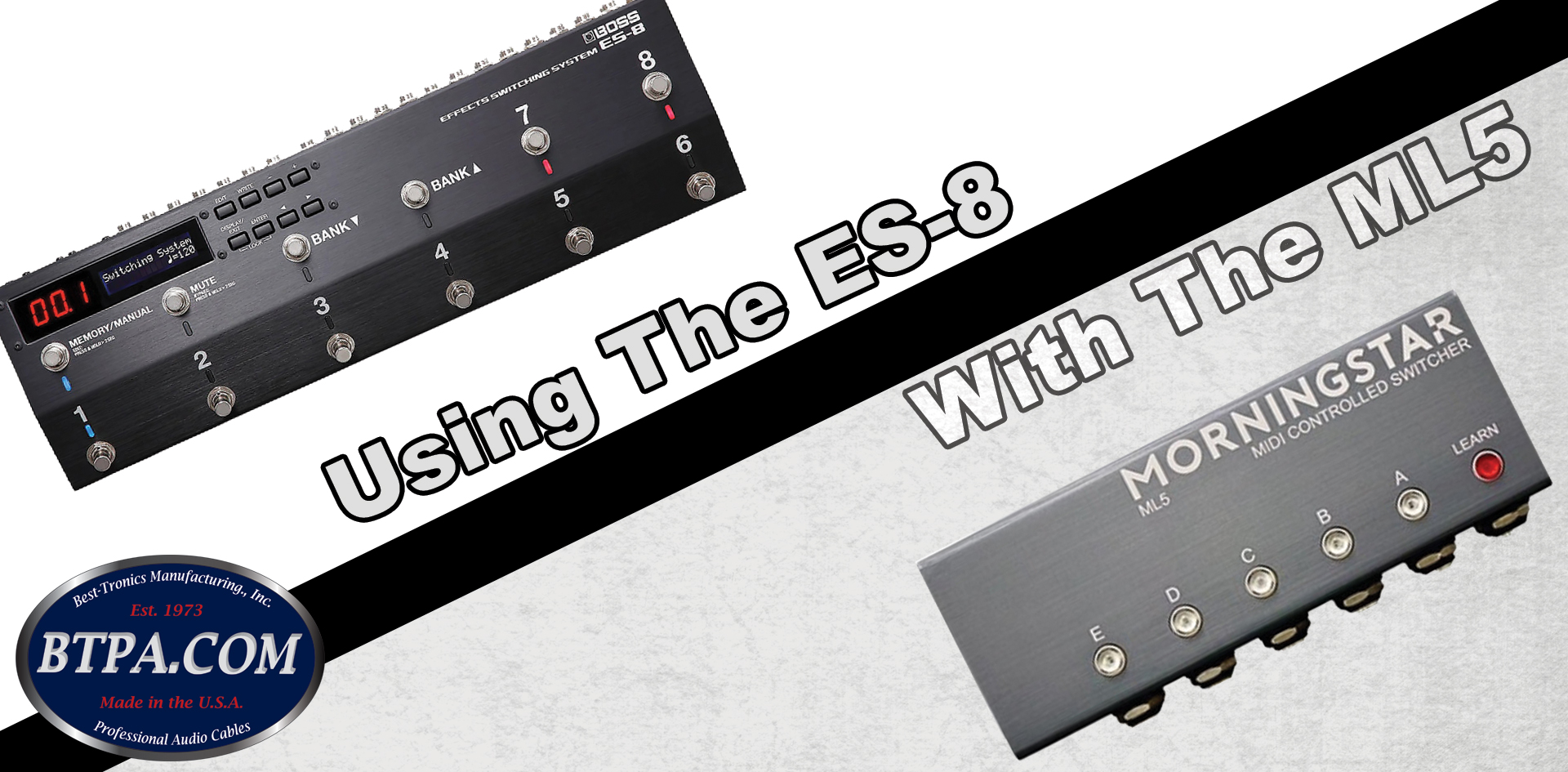 Using the Boss ES-8 and the Morningstar ML5