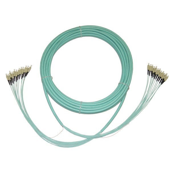 OM3 SC-SC 12 Fiber Riser Breakout Cable with 2.0mm Subunits