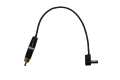 RCA to Angle 2.1 x 5.5mm DC power cable for Cioks Power Supplies, Center Positive, Custom Length