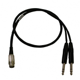 8 pin din to dual 1/4" TRS cable for controlling functions of the Rivera FS7 footswitch