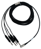 6 pin DIN to (4) 1/4" TS connectors for switching all functions of the Marshall TSL 100