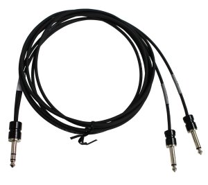 BTPA.com Square Plug Straight TRS to Dual Straight TS Insert Cable