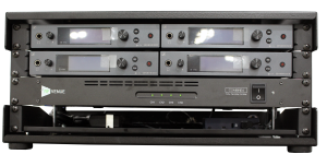 4 Stereo Sennheiser G4 IEM Rack wired by BTPA with multipin input