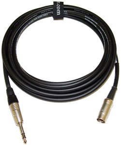 8 pin din to single 1/4" TRS cable for switching two function amps with the RJM Mini Amp Gizmo