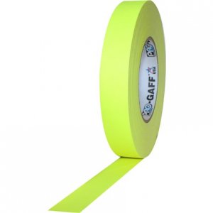 Pro Gaff 1UPCG150MFLYEL Fluorescent Yellow Cloth Gaffer Tape