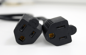 close-up image of the two female edison (NEMA 5-15R) connectors
