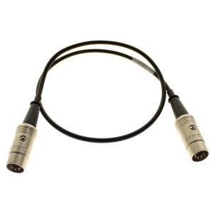 Low Profile 5 Pin MIDI - Straight to Straight