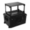 6U Circle Three Designs Gen 2 Aluminum Fly Rack with Rack top on