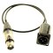 XLR Male panel connector to XLR Female cable tail